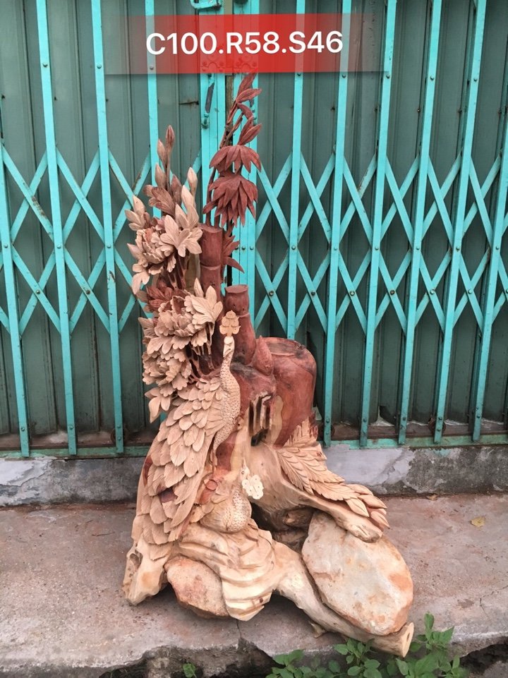 tượng gỗ phu thê viên mãn
