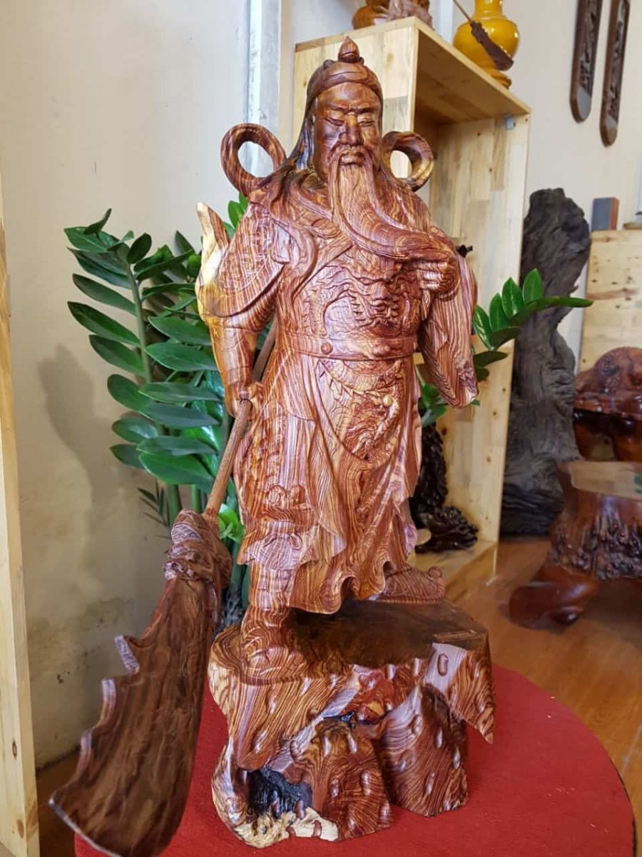 tượng gỗ quan công