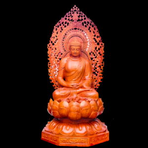 Tượng Phật Adi Đà Gỗ Hương Đá 88x45x45cm 